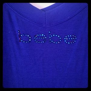 Bebe 3/4 sleeve bling top